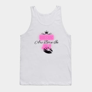 Queens are born in July - Quote Tank Top